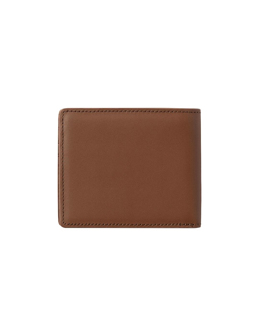 Billetera Carhartt Wip Vegas Billfold leather cognac gold de hombre.