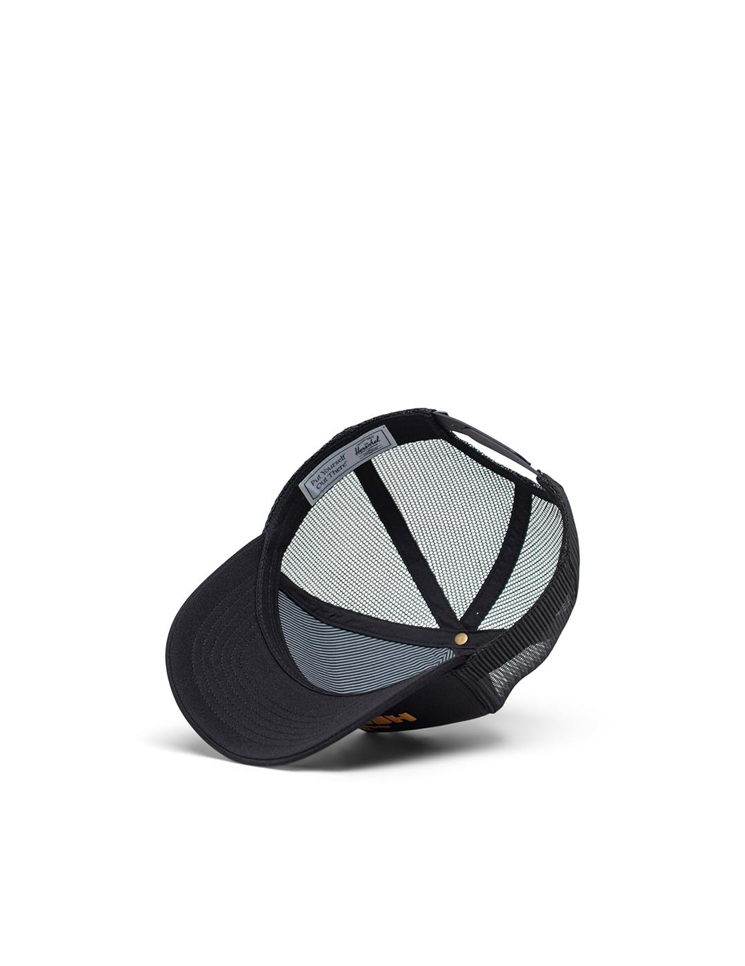 Gorra Herschel Whaler Tall Mesh Shop negra de hombre y mujer