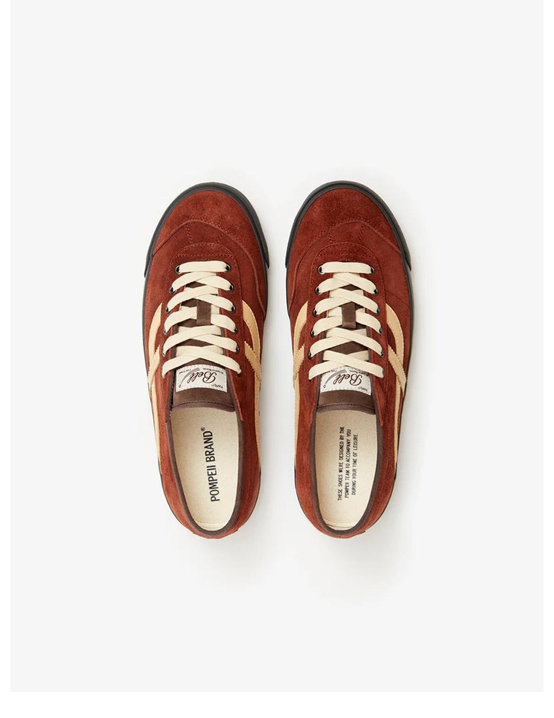 Zapatillas Pompeii Bell Suede marrón de hombre