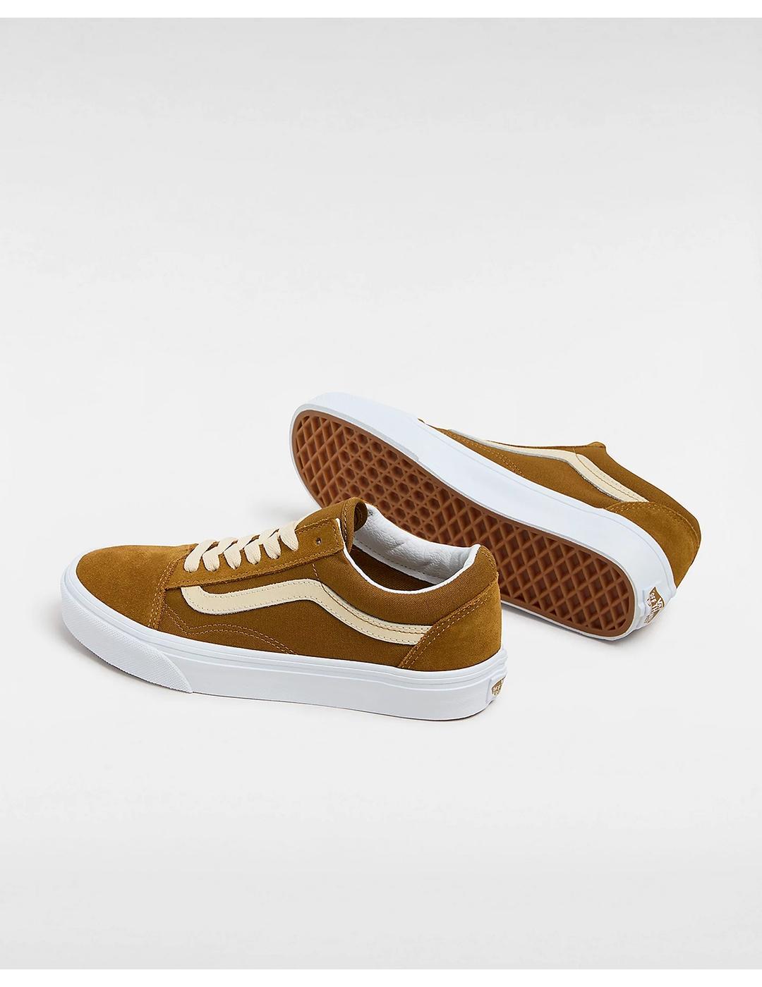 Zapatillas Vans Old Skool ante marrón de mujer