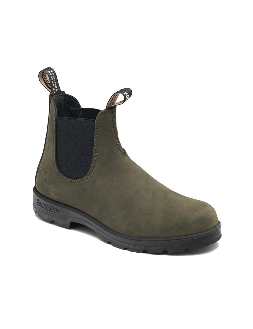 Botas Blundstone 2442 verdes en nubuck de mujer y hombre