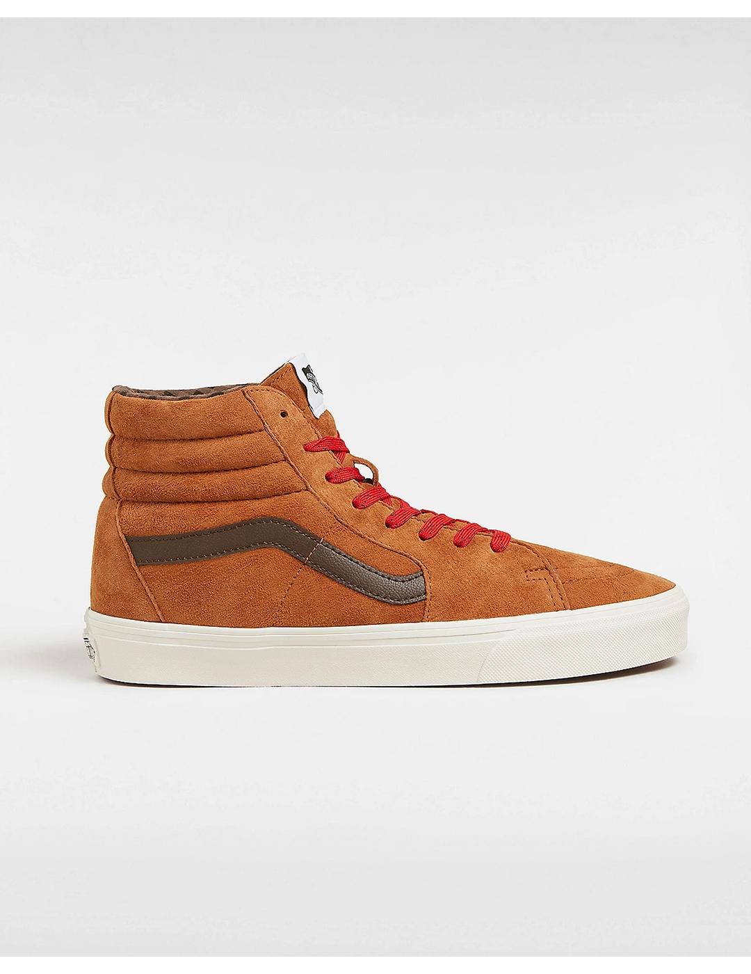 Zapatillas Vans SK8-Hi Pig Suede Plaid camel de hombre