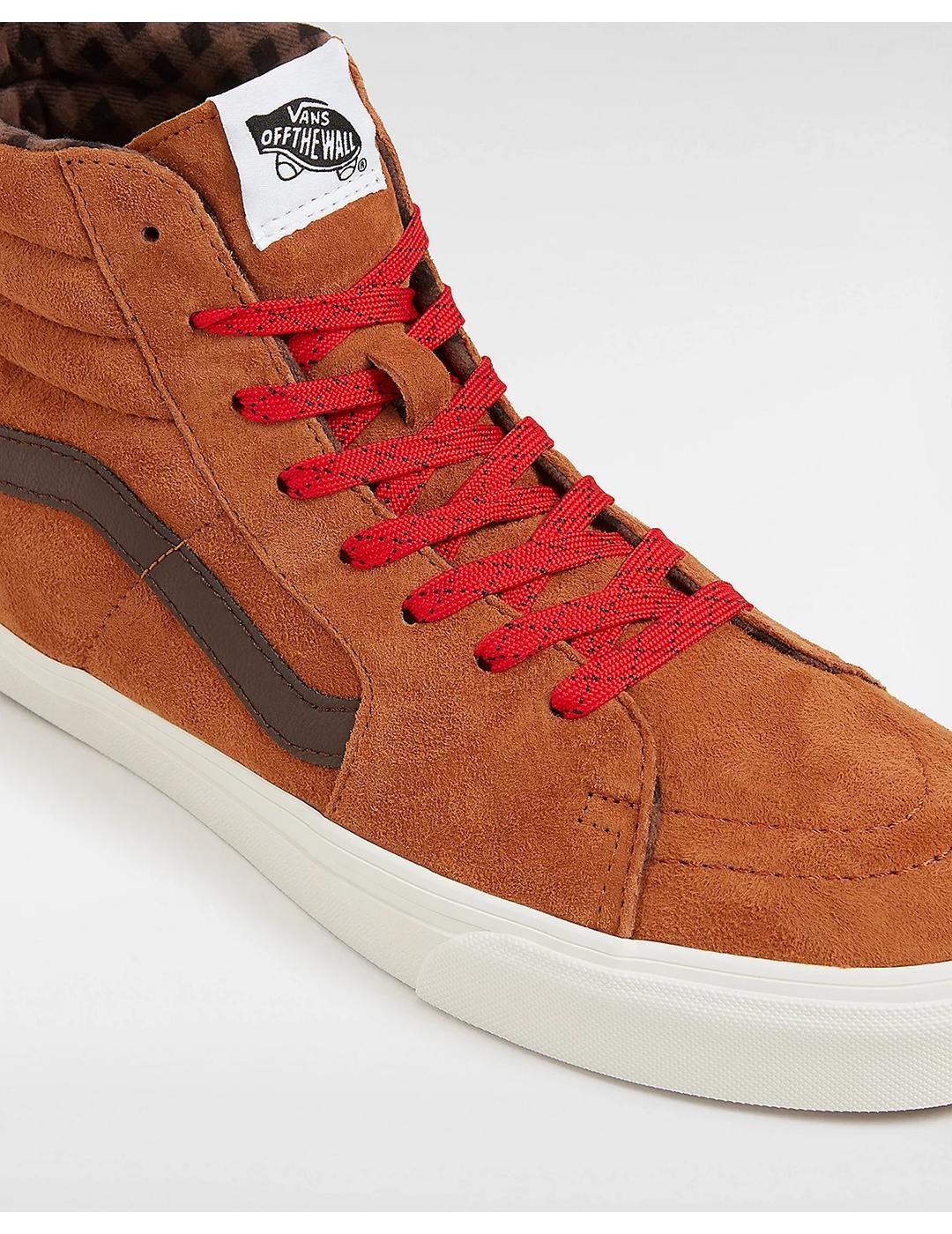 Zapatillas Vans SK8-Hi Pig Suede Plaid camel de hombre