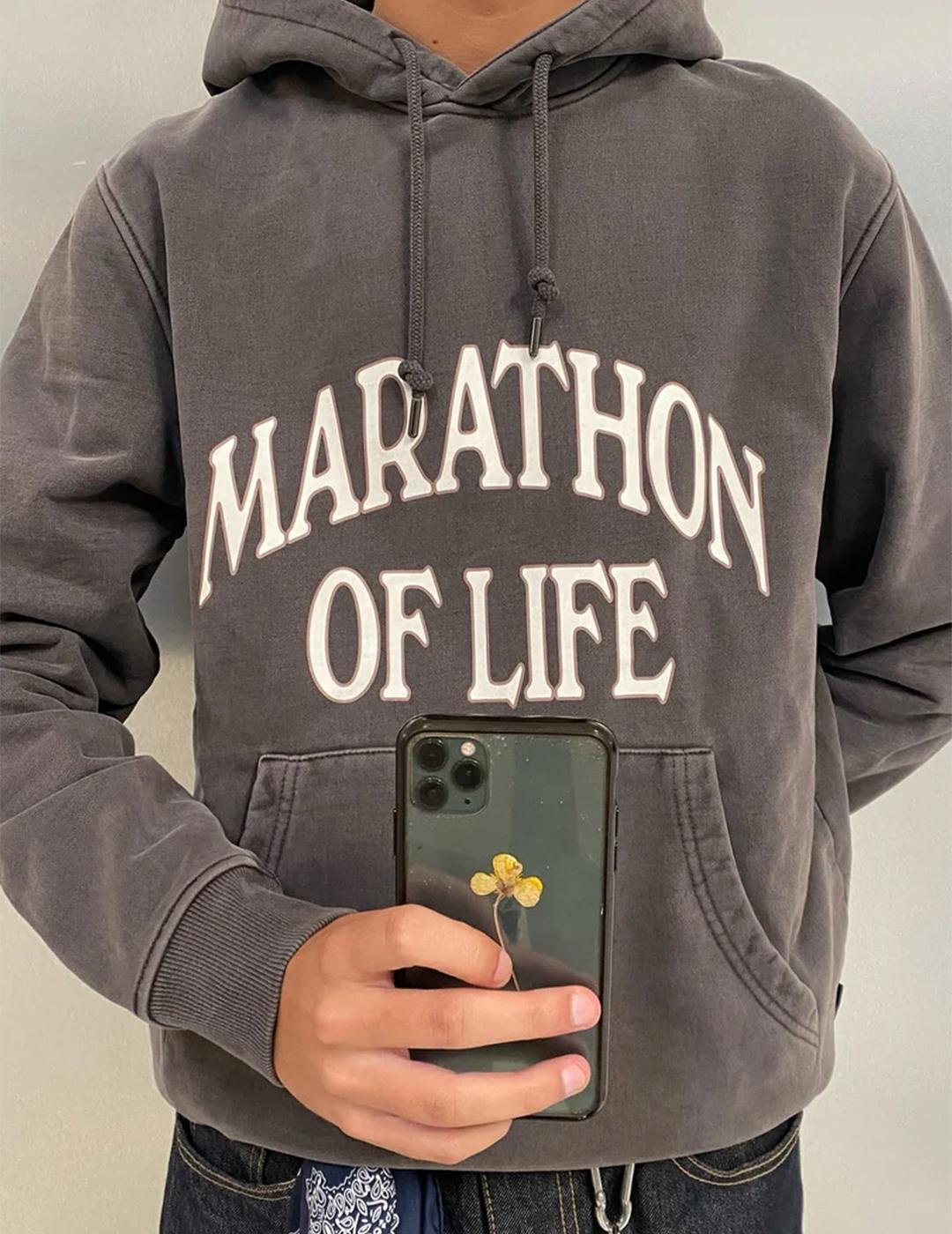 Sudadera Pompeii Marathon gris oscura de hombre