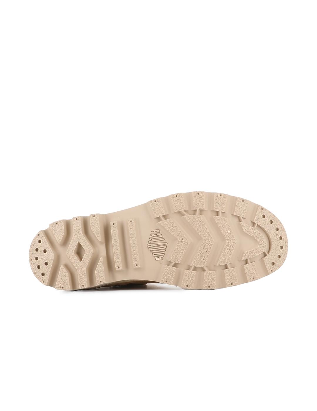 Botas Palladium Pampa Hi Zip con pelo camel de mujer