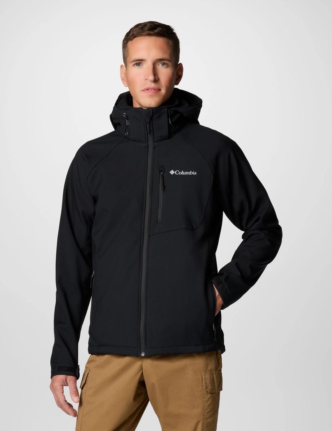 Chaqueta Columbia Cascade Ridge III Sofshell negra de hombre