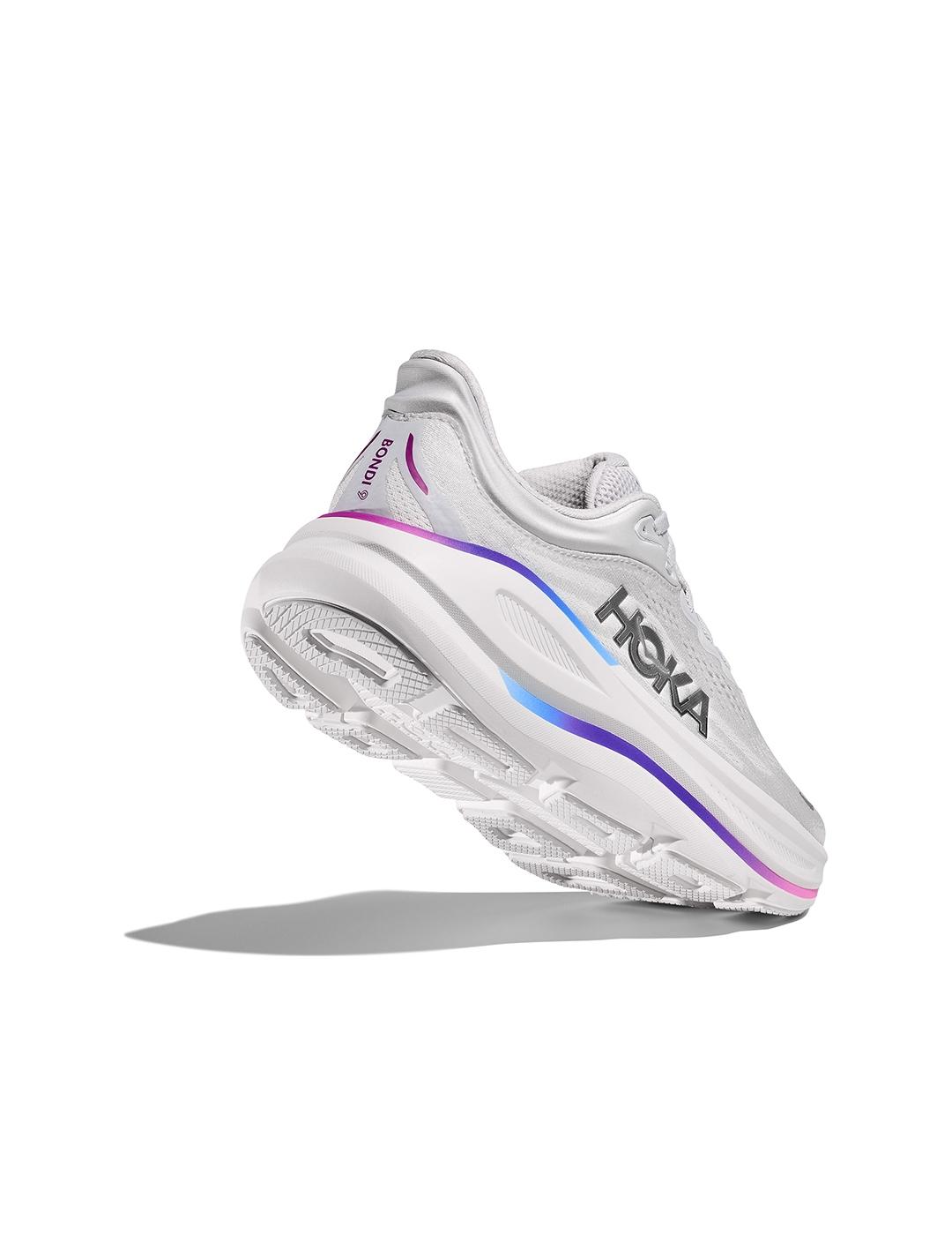 Zapatillas Hoka Bondi 9 gris claro de mujer