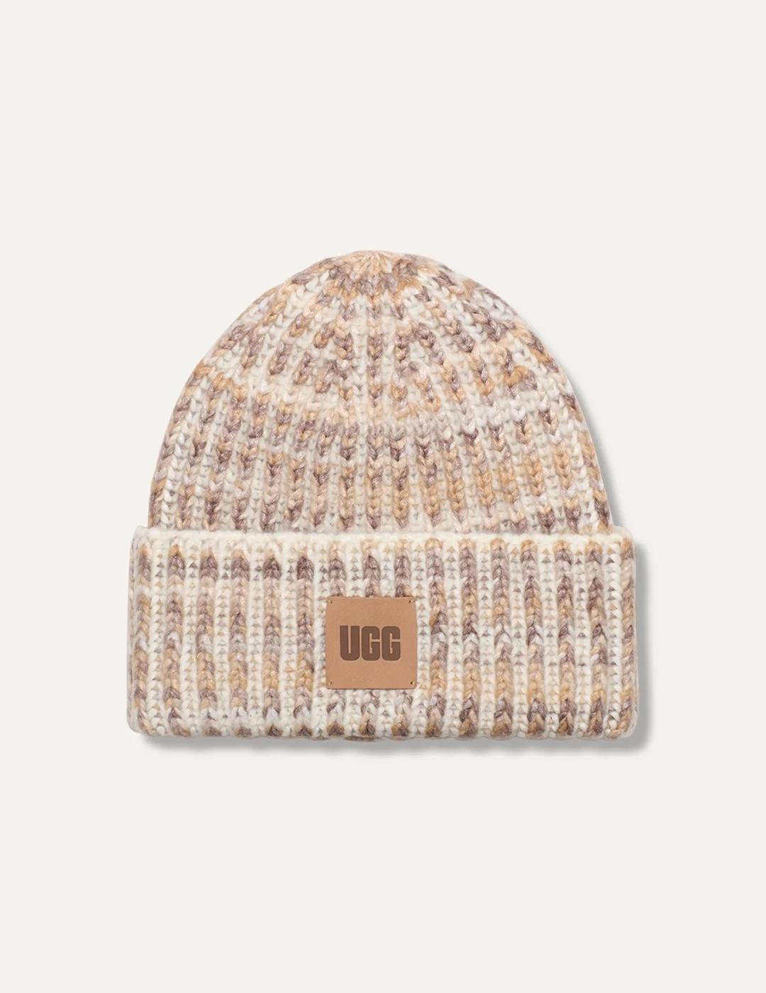 Gorro UGG Chunky Space Dye verde de hombre y mujer