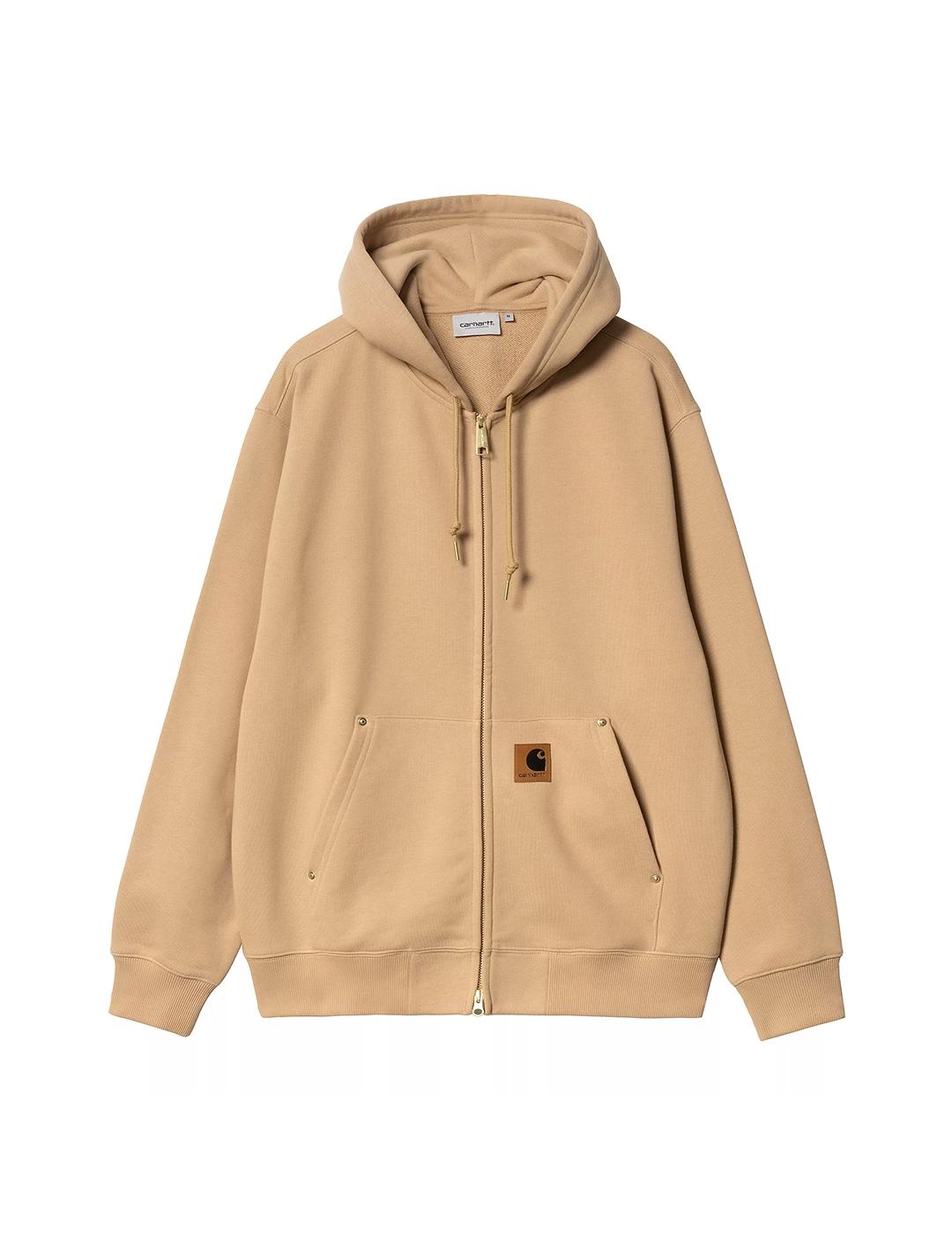 Sudadera Carhartt Wip Hooded Eldon camel de hombre