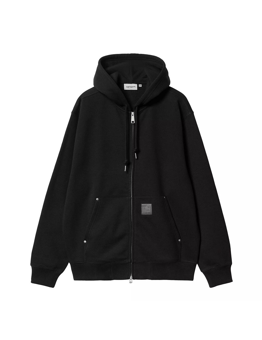 Sudadera Carhartt Wip Hooded Eldon negra de hombre