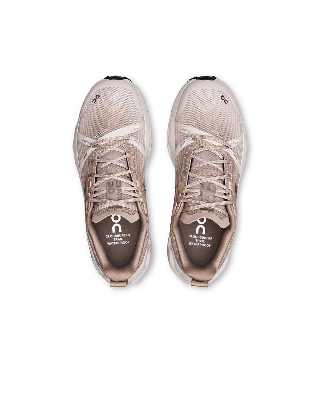 Zapatillas On Running Cloudsurfer Trail waterproof beige muj