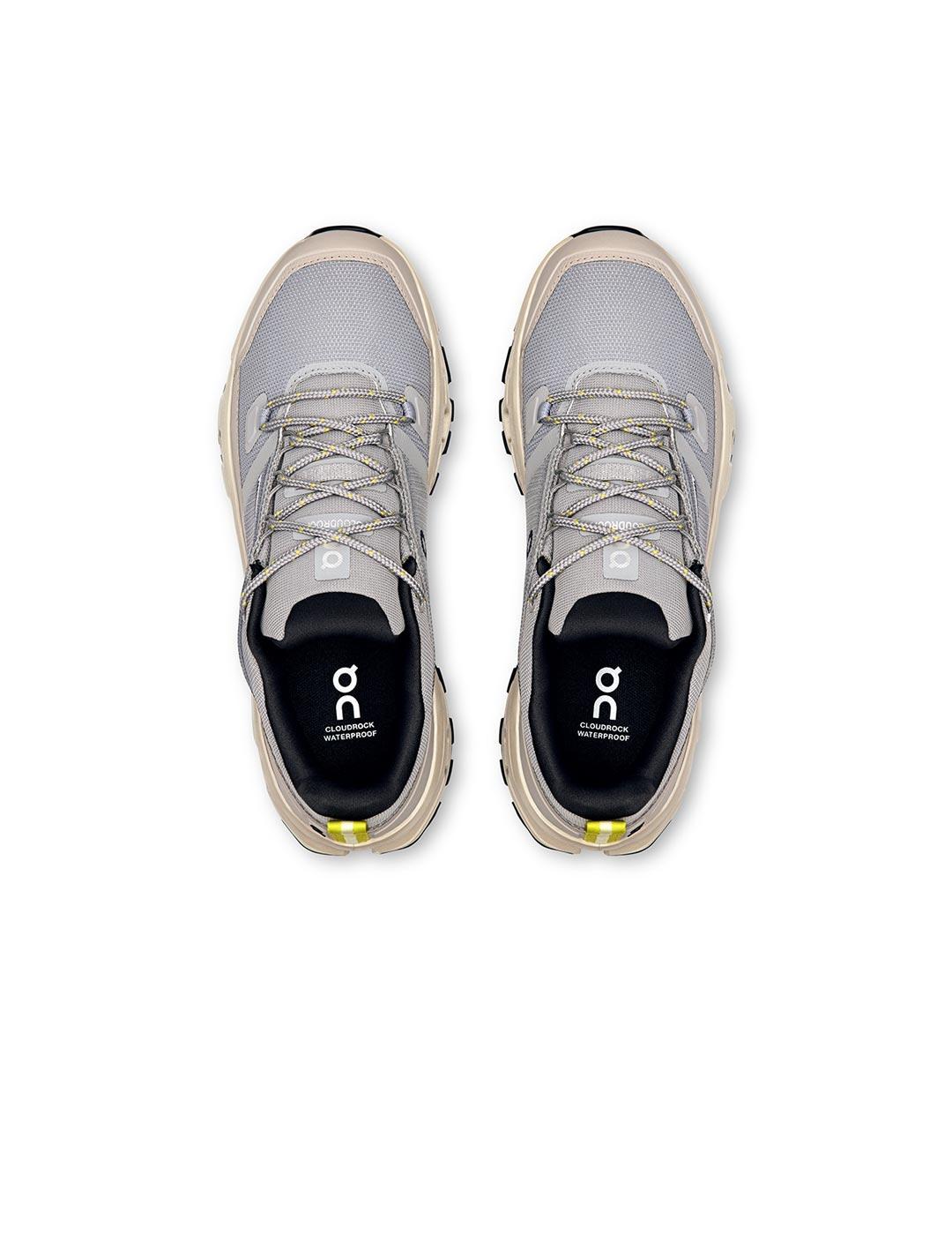 Zapatillas On Running Cloudrock Low waterproof gris de mujer