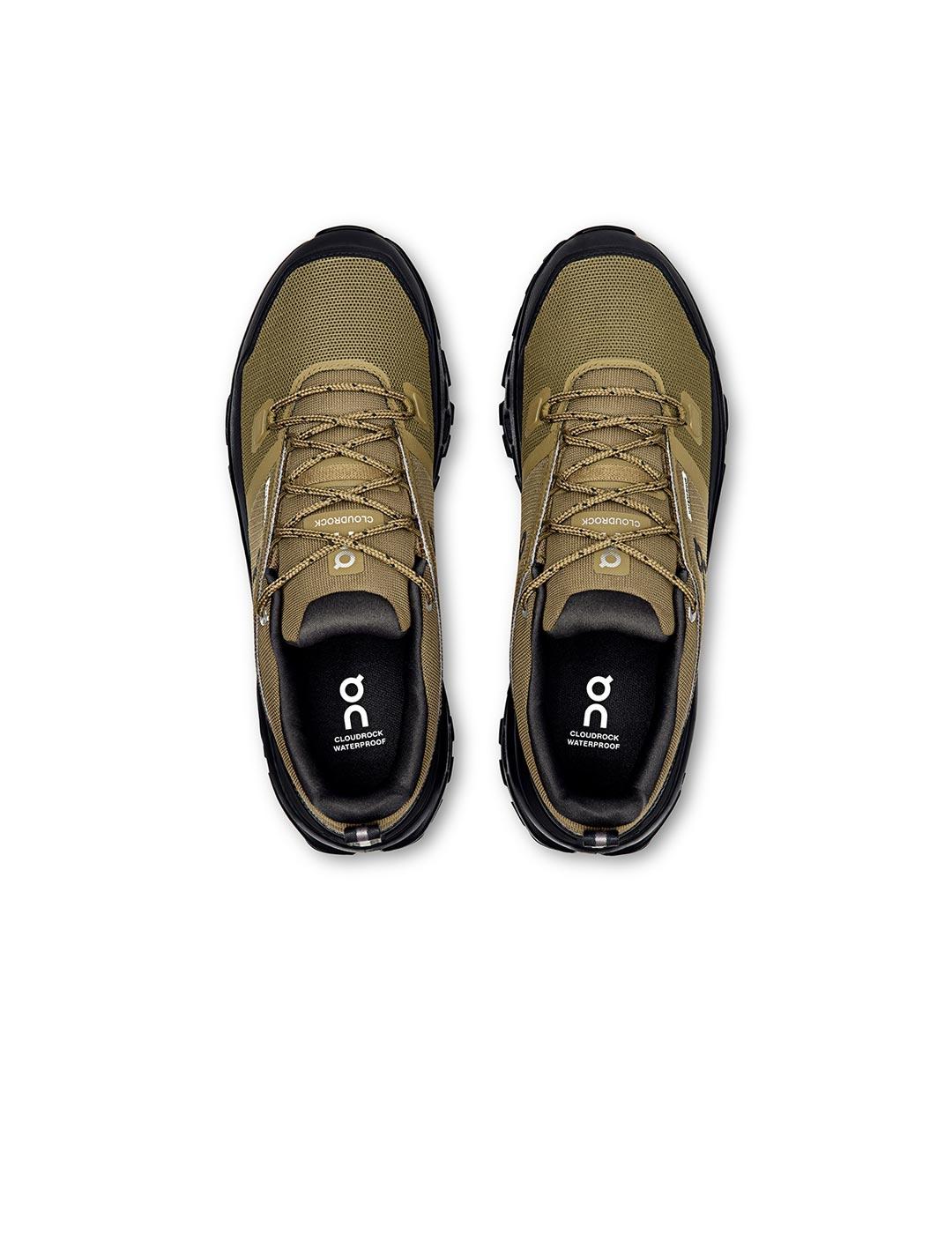 Zapatillas On Running Cloudrock Low waterproof verde hombre