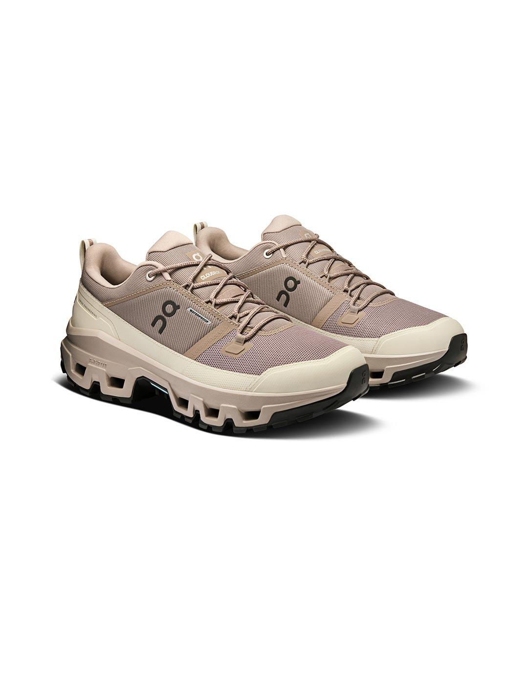 On Running Cloudrock Low waterproof beige hombre