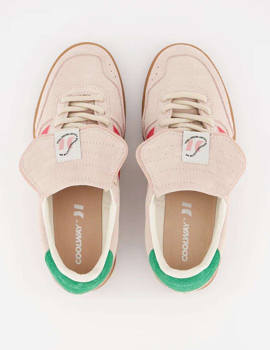 Zapatillas Coolway Silva X nude rosa de mujer