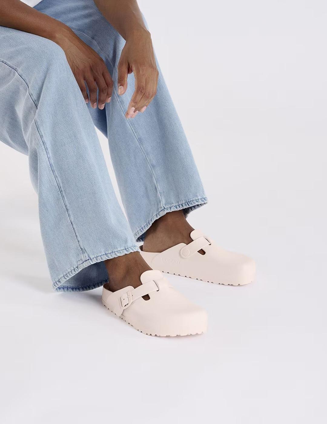 Zuecos Birkenstock Boston Eva rosas de mujer