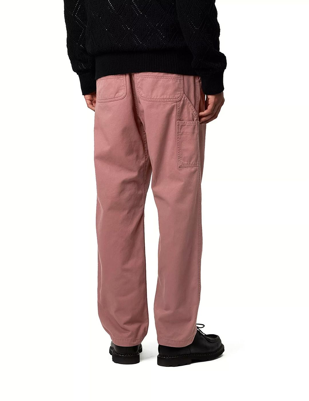 Pantalón Carhartt Wip Flint rosa lavado de hombre