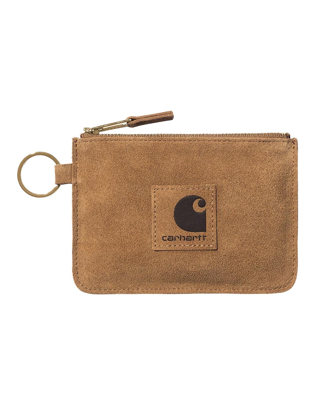 Monedero Carhartt Wip Suede Zip Hamilton Brown de hombre