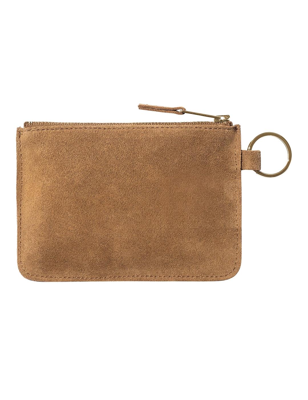 Monedero Carhartt Wip Suede Zip Hamilton Brown de hombre