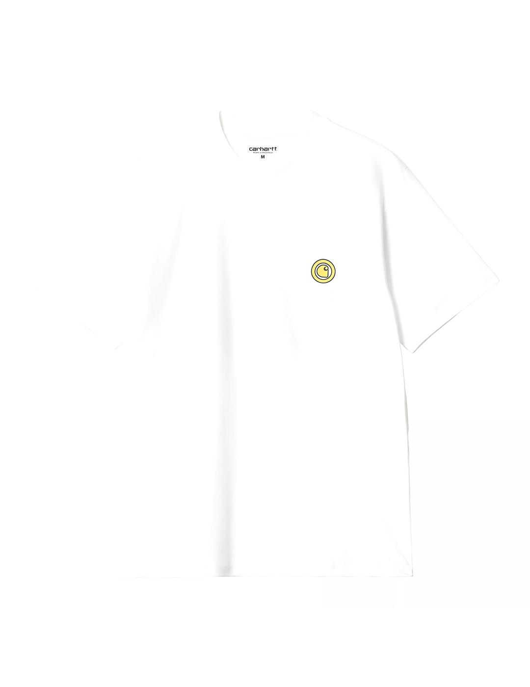 Camiseta Carhartt Wip Zipper blanca de hombre