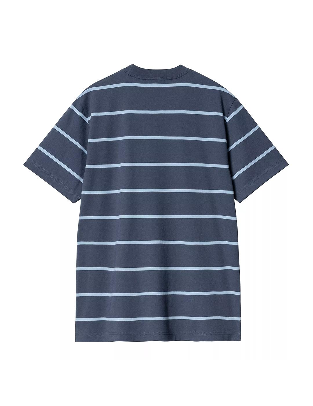 Camiseta Carhartt Wip Aiken bolsillo azules de hombre