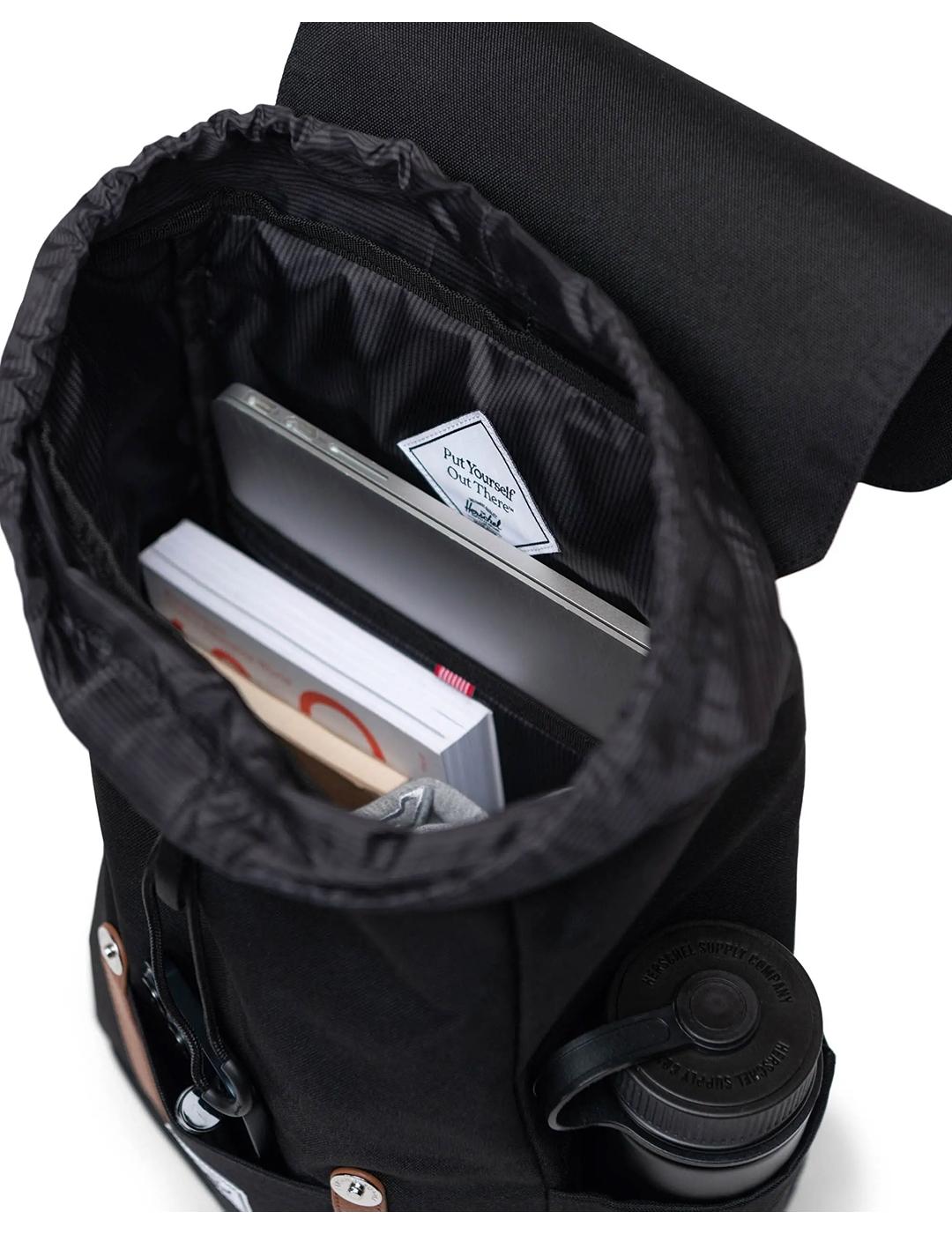 Mochila Herschel Retreat Small Backpack negra de mujer y hom