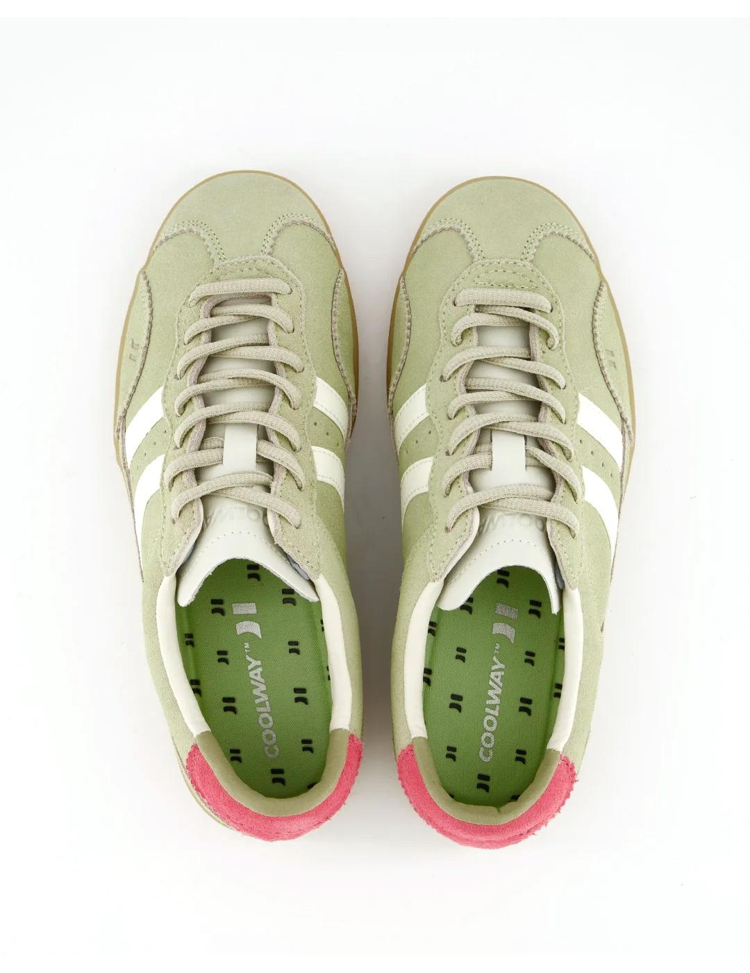 Zapatillas Coolway Kizuna Pistachio verde claro de mujer