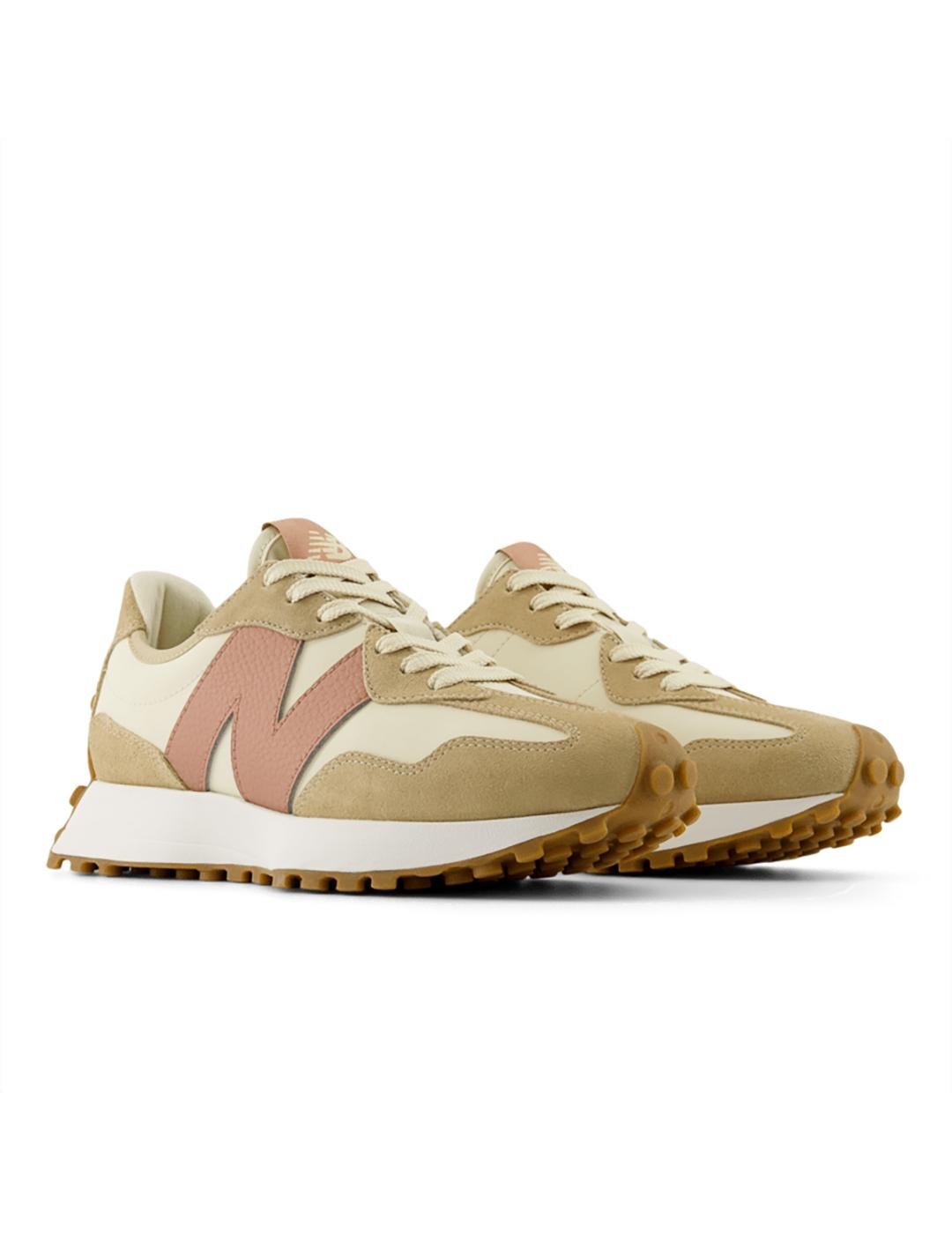 Zapatillas New Balance WS327NKA beige de mujer