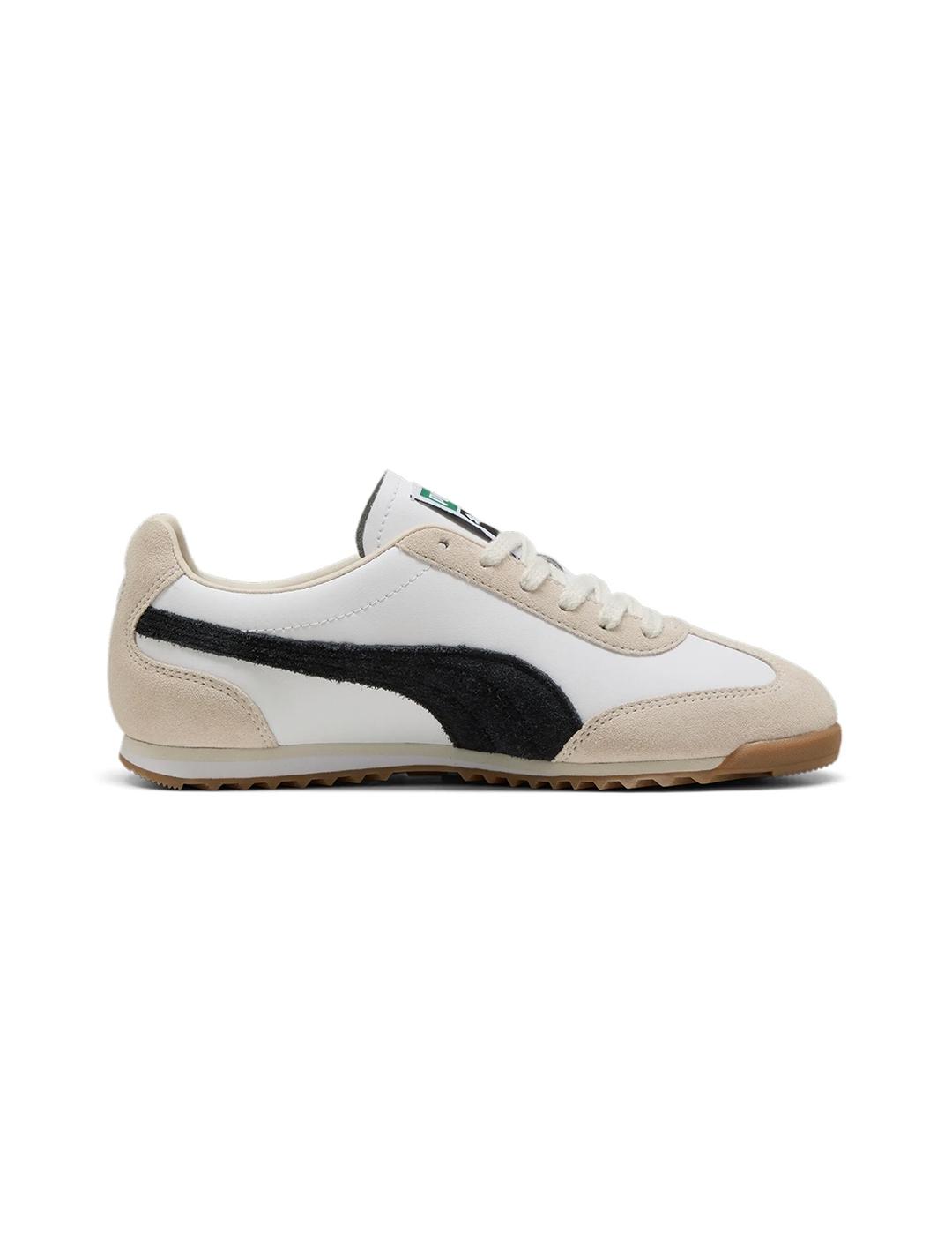 Zapatillas Puma Arizona retro blanca negra de mujer