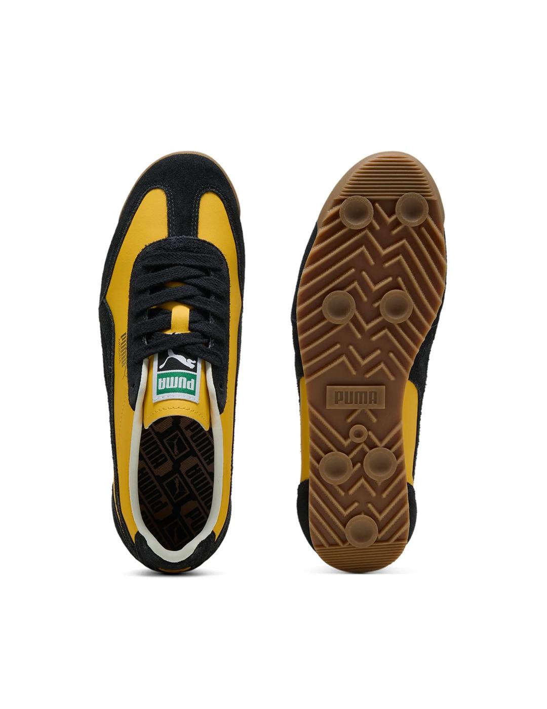 Zapatillas Puma Arizona retro amarilla negra de mujer