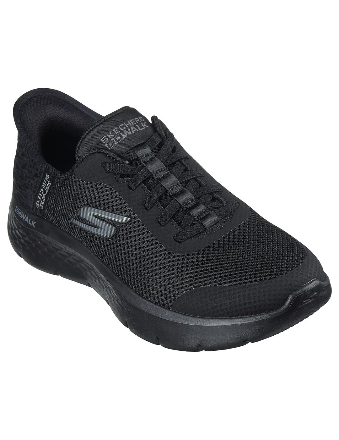 Zapatillas Skechers Slip-ins Go Walk Flex negra de mujer