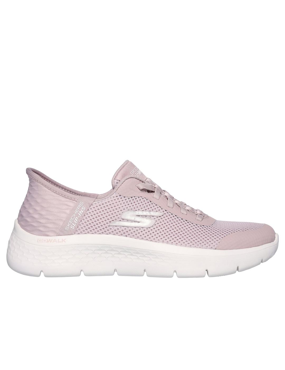 Zapatillas Skechers Go Walk Flex Grand Entry rosas de mujer