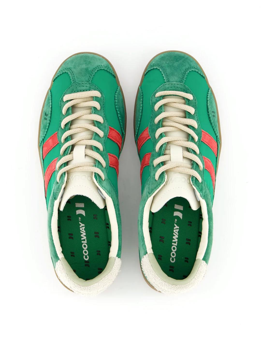 Zapatillas Coolway Kizuna Washed Green verdes de mujer