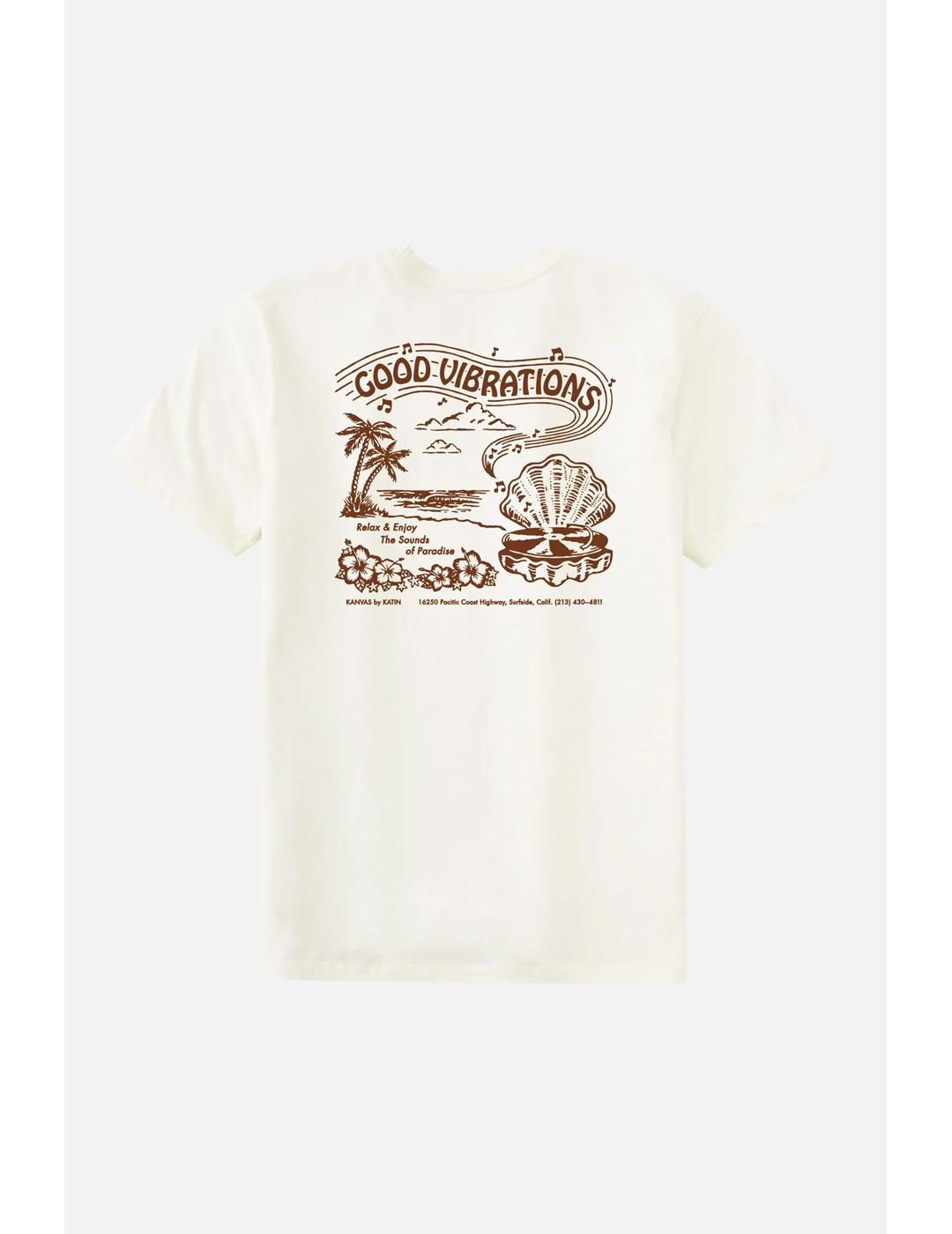 Camiseta Katin Vibrations blanca vintage de hombre