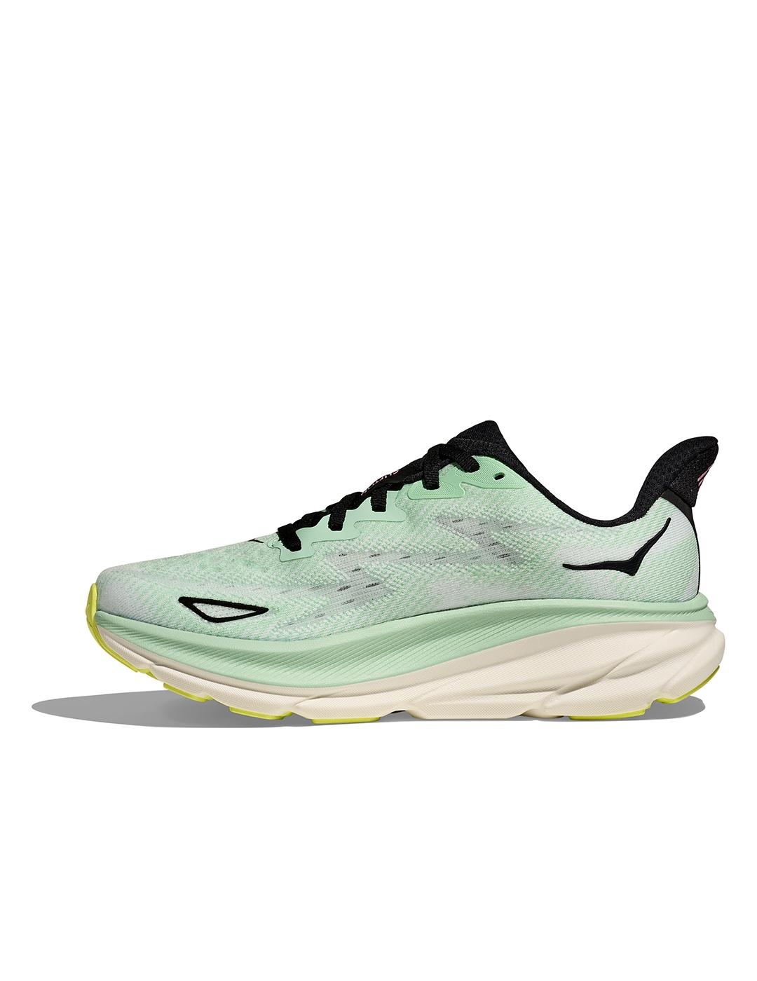 Zapatillas Hoka Clifton 9 verde agua de mujer