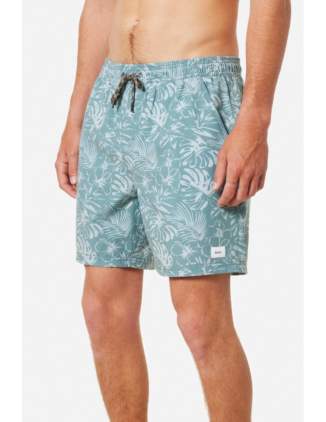 Bañador Katin Moco Volley verde claro de hombre