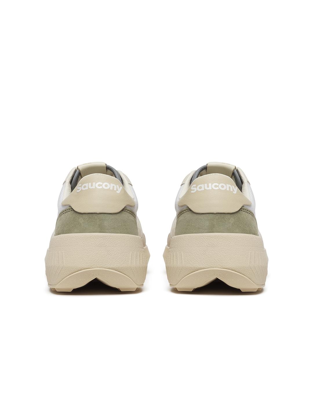 Zapatillas Saucony Jazz NXT blanca y beige de mujer