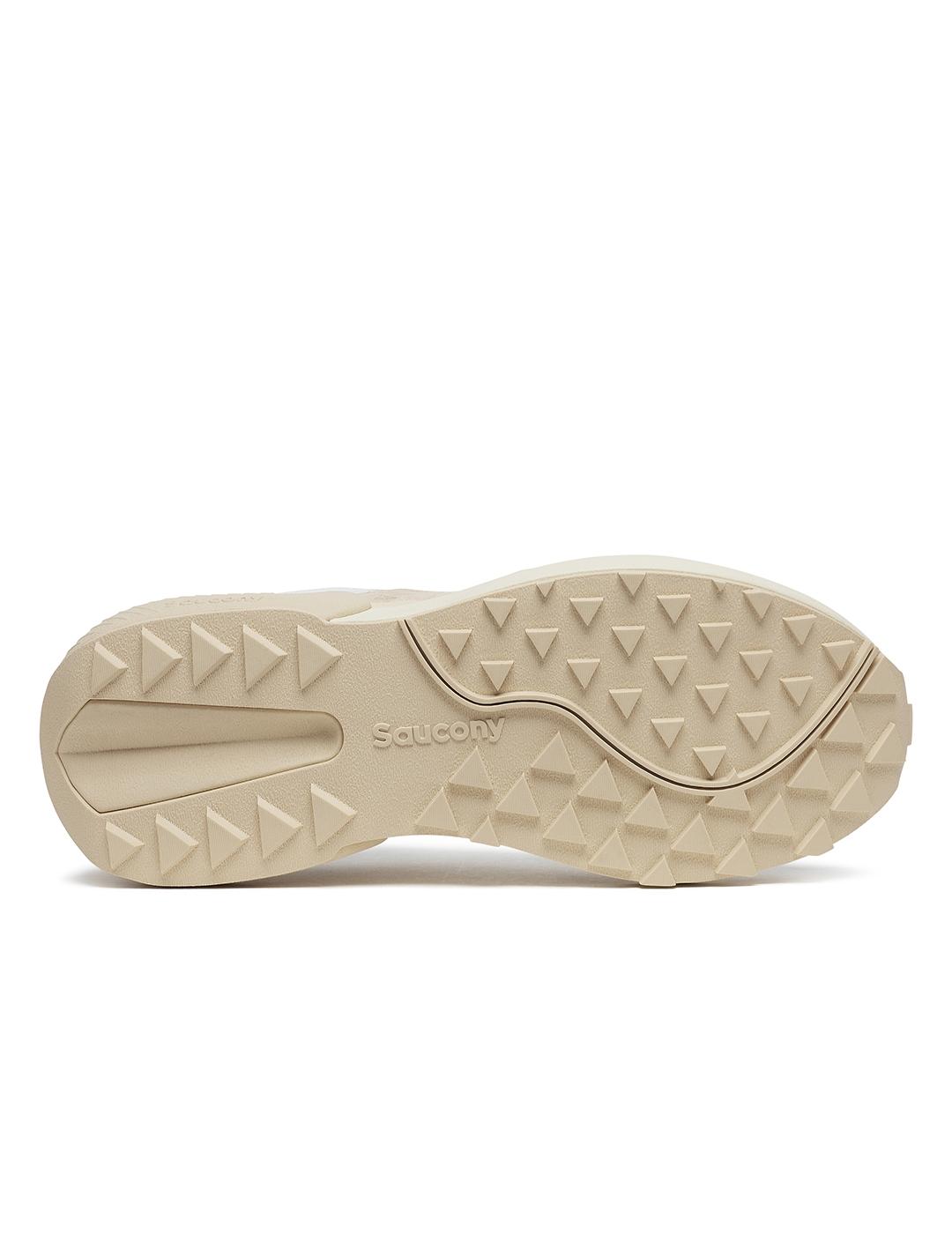 Zapatillas Saucony Jazz NXT blanca y beige de mujer