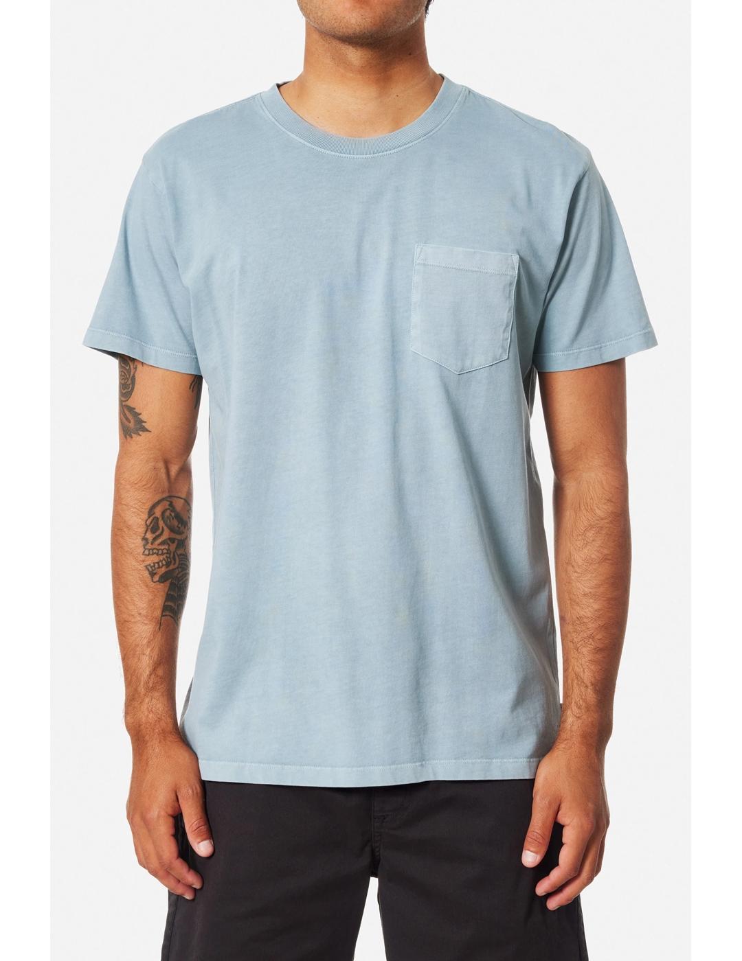 Camiseta Katin Base azul celeste lavada de hombre