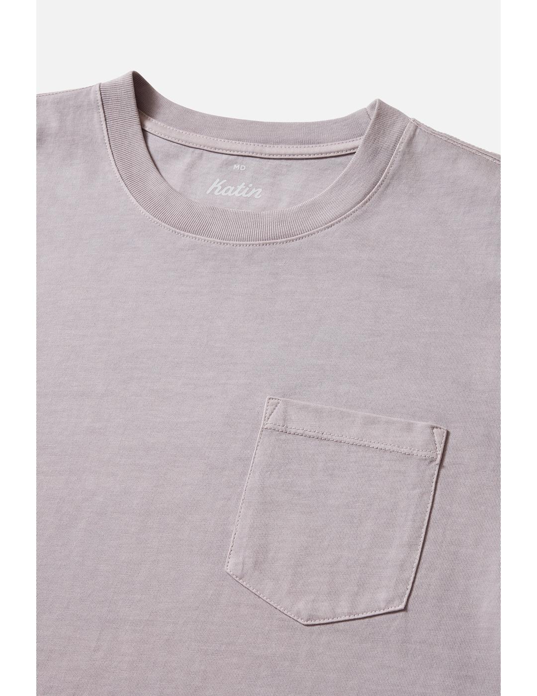 Camiseta Katin Base malva lavada de hombre