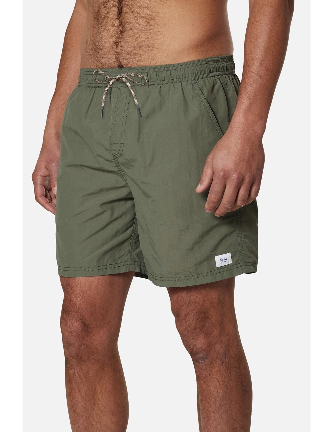 Bañador Katin Poolside Volley Olive de hombre