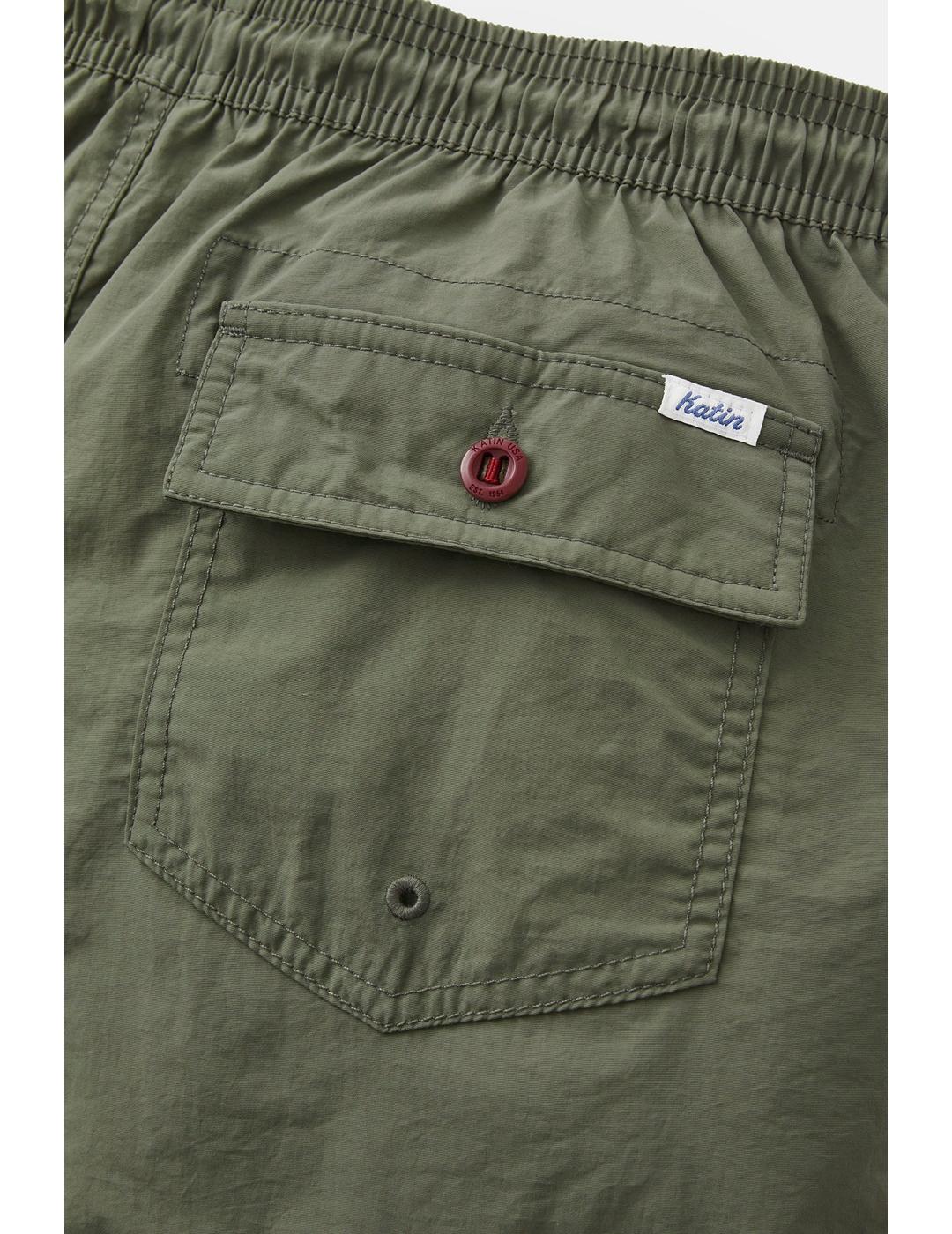 Bañador Katin Poolside Volley verde oliva de hombre