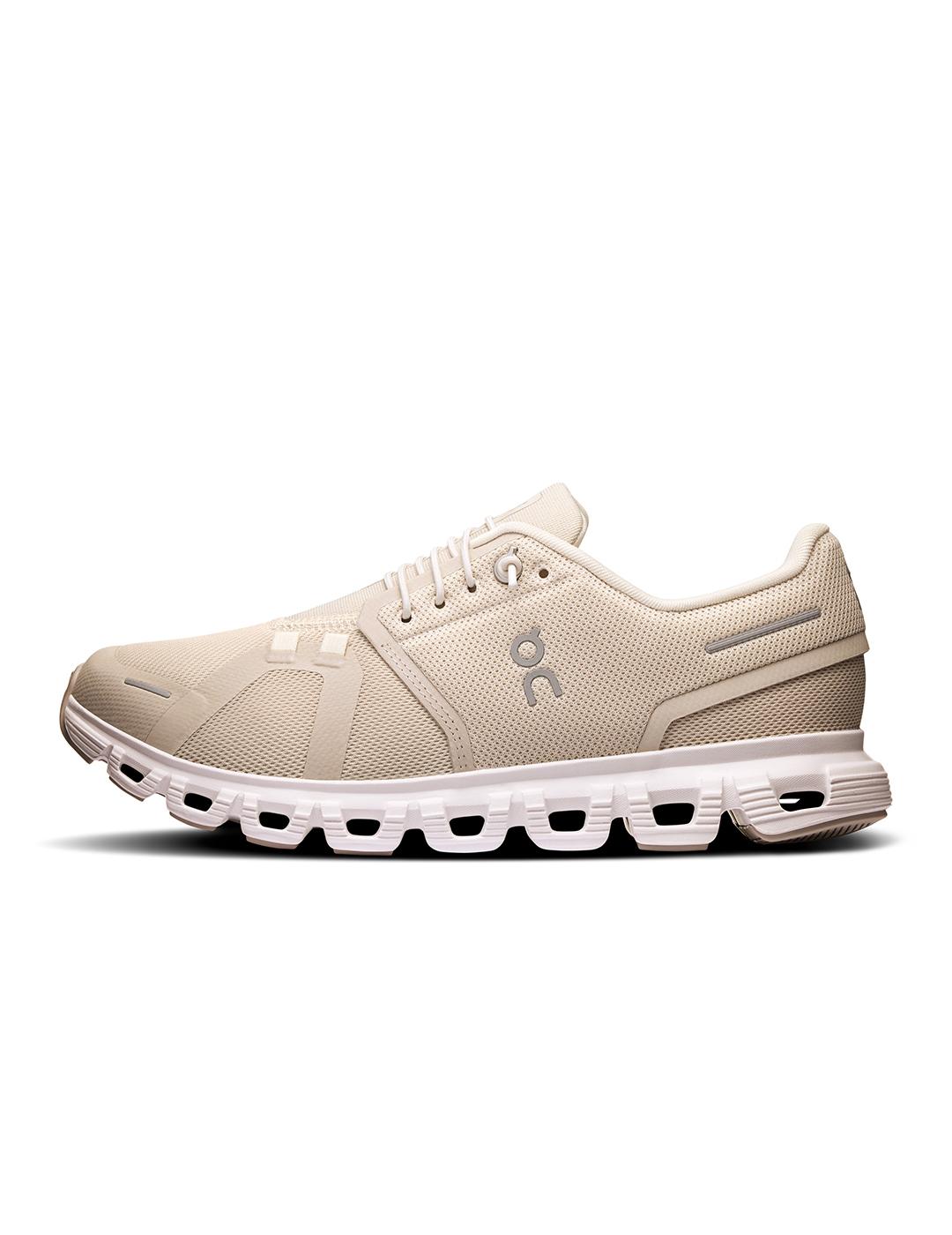 On Running Cloud 6 beige claro de mujer
