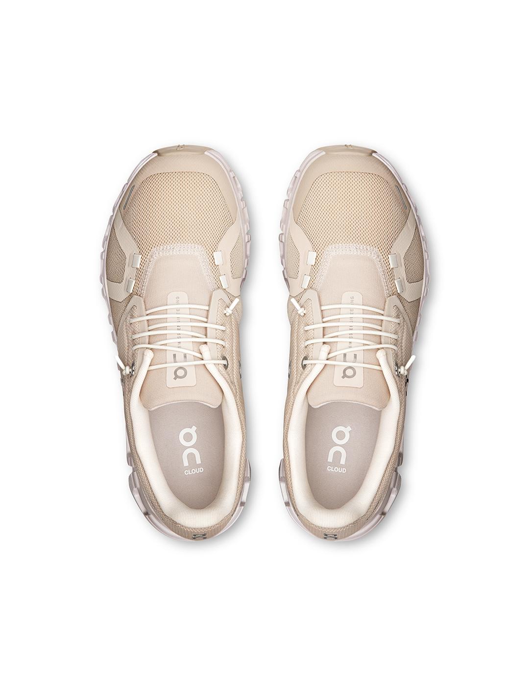 On Running Cloud 6 beige claro de mujer