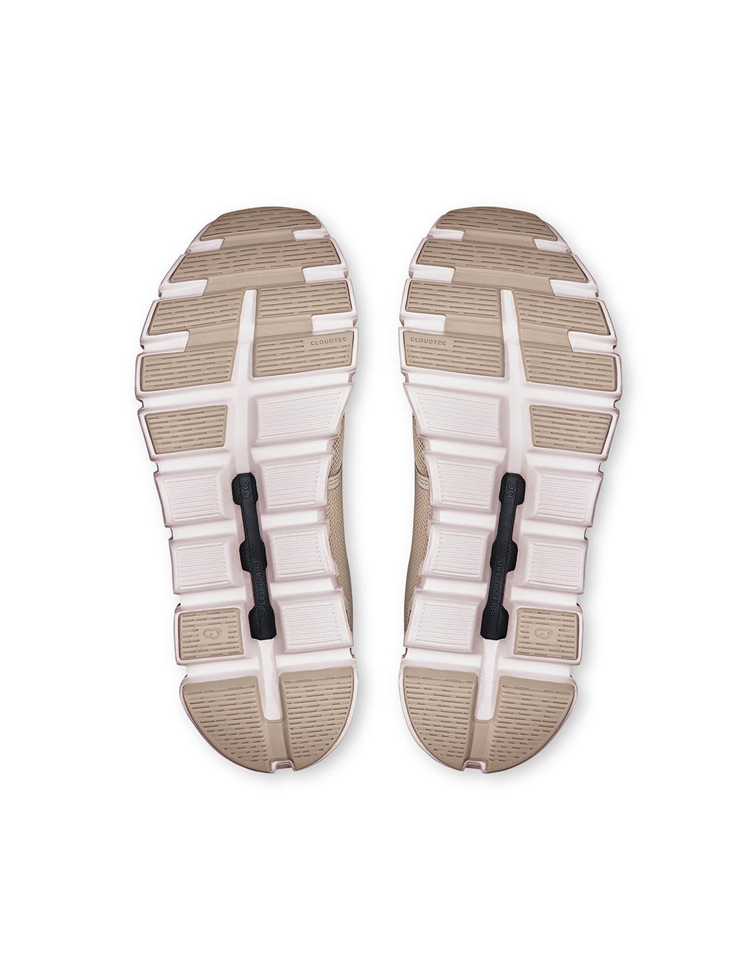 On Running Cloud 6 beige claro de mujer