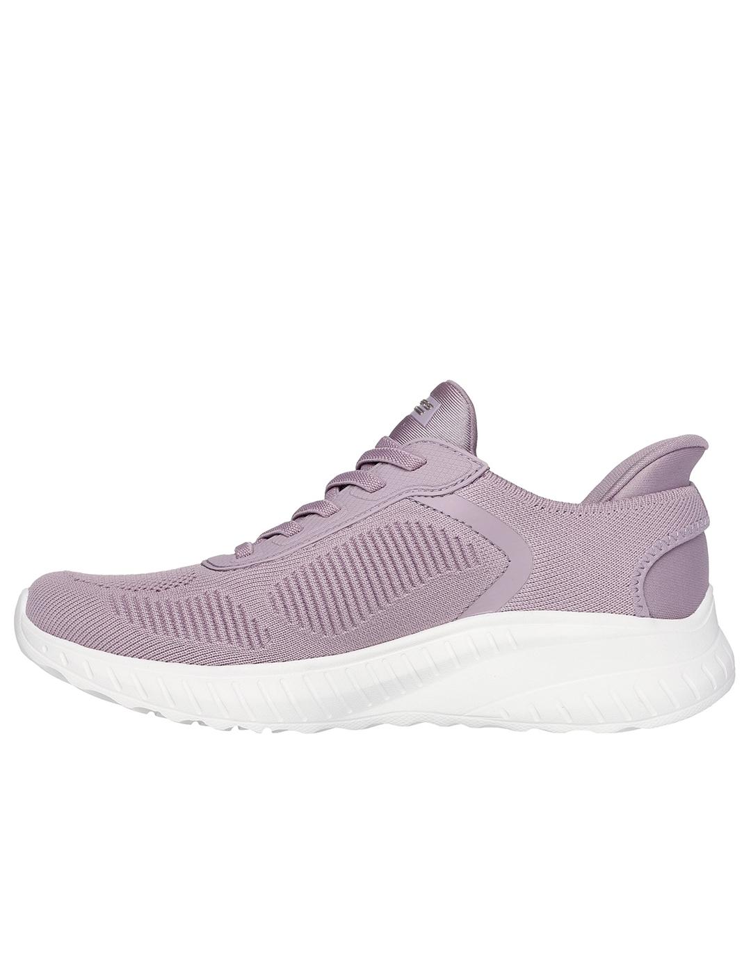 Zapatillas Skechers Bobs Sport Squad Lavanda de mujer