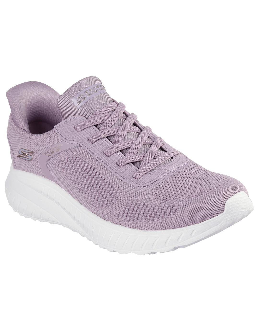 Zapatillas Skechers Bobs Sport Squad Lavanda de mujer