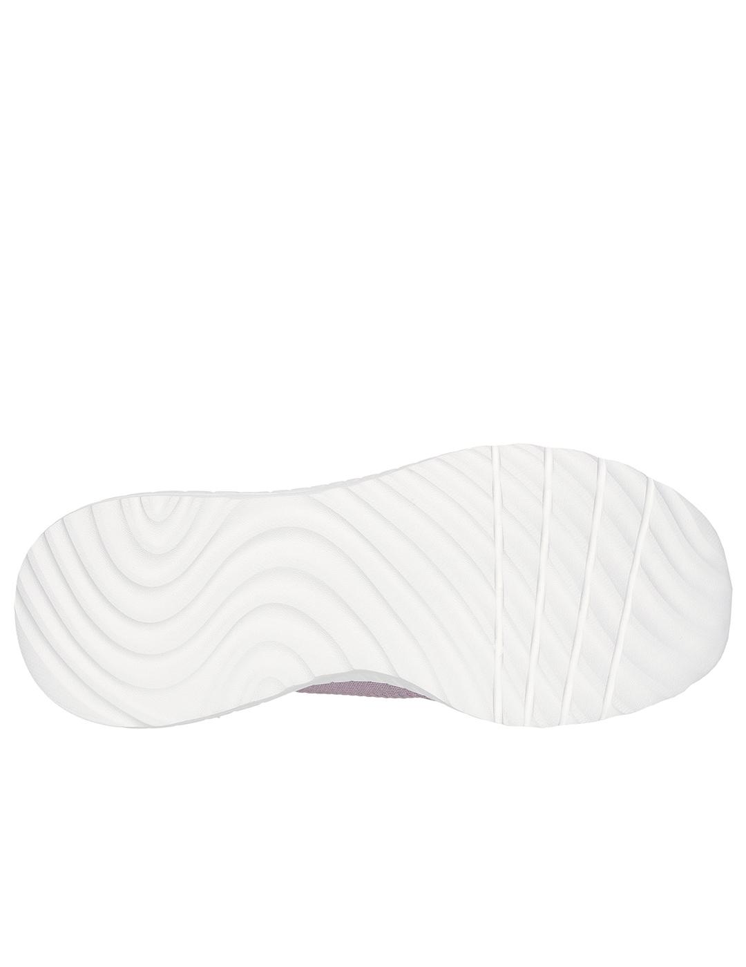 Zapatillas Skechers Bobs Sport Squad Lavanda de mujer