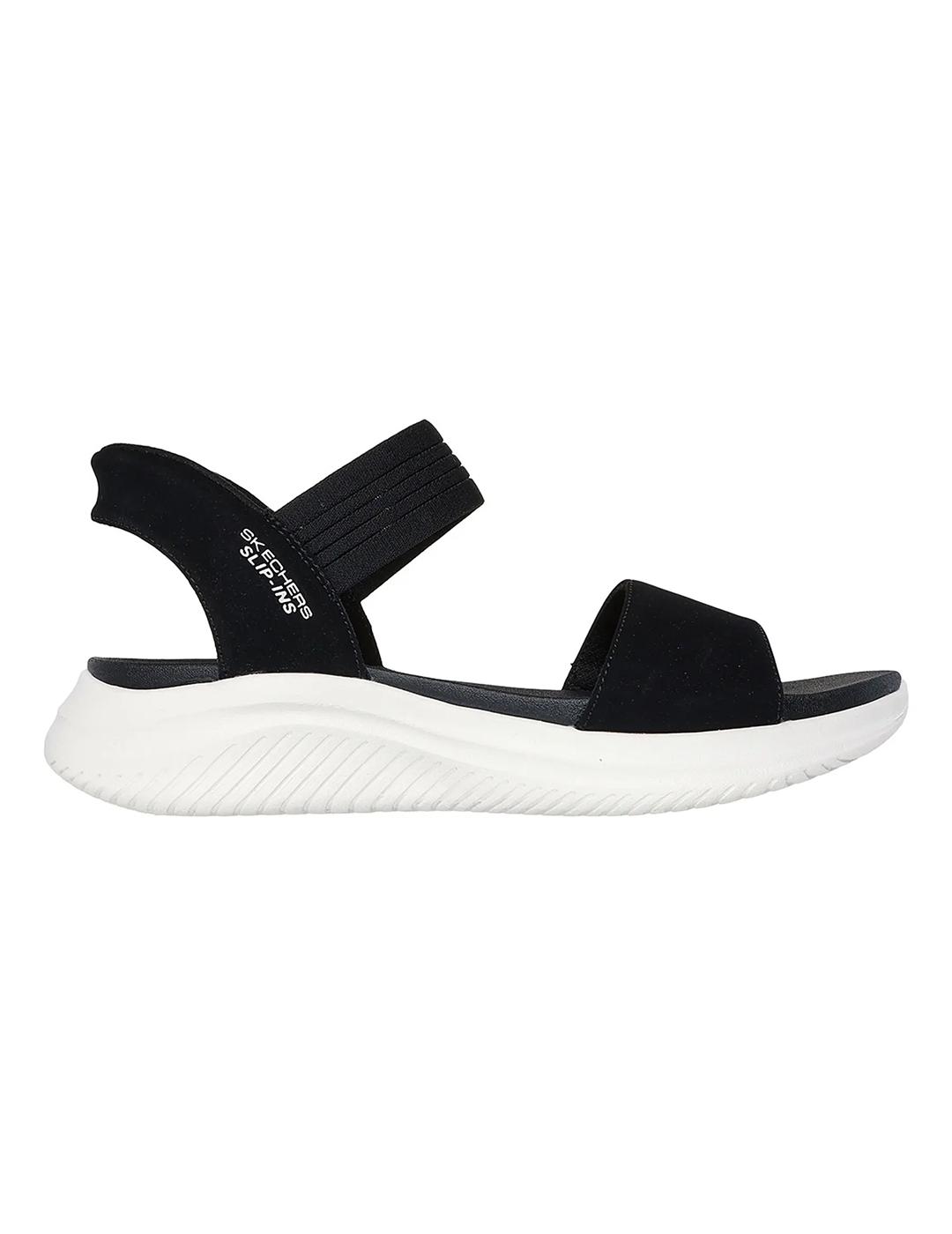 Sandalias  Skechers Ultra Flex 3.0 negras de mujer