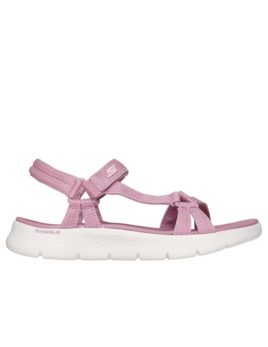 Sandalias Skechers Go Walk Flex Sandal rosas de mujer